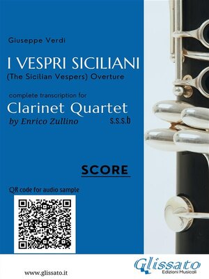 cover image of Clarinet Quartet score of "I Vespri Siciliani"